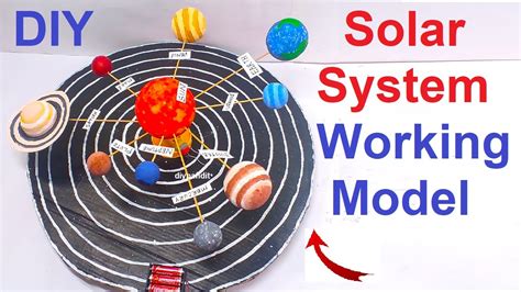 Solar System Working Model Making For Science Exhibition Science