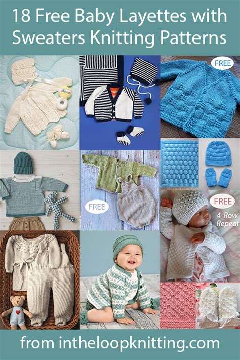 Free Baby Layette Sets Knitting Patterns In The Loop Knitting