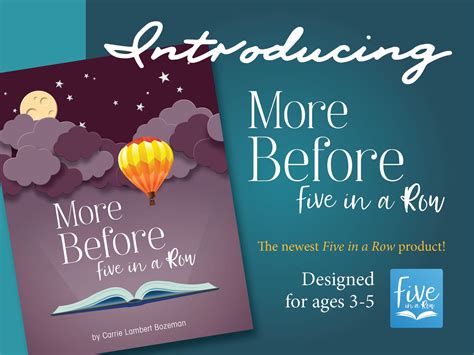 More Before Five in a Row is now available! - Five in a Row