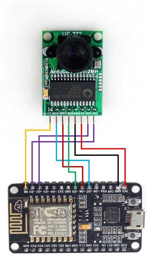 Arducam For Esp8266 Websocket Camera Demonstration Arduino Board