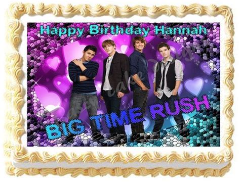 Big Time Rush Edible Image Cake Topper Decoration By Galimeli 950