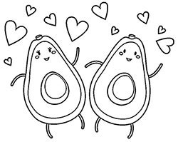 Dibujos Kawaii De Amor Para Colorear Selecci N De Dibujos De Amor Para