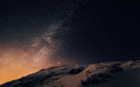 Download Official Iphone6 Starry Sky Mountain Wallpaper
