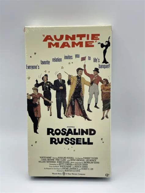 New Sealed Vhs Auntie Mame Rosalind Russell Fred Clark Warner Bros