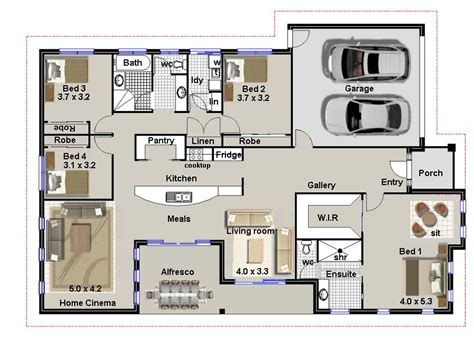 The home plan can be many styles including beach & coastal house plans, country house plans, farmhouse. YOU WILL LOVE THIS ONE NICE! | 4 Bedroom House Plan ...