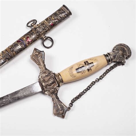 Antique Masonic Knights Templar Ceremonial Sword Antique Weapons
