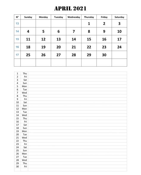 April 2021 Printable Calendar Wiki Free Printable Calendar Monthly
