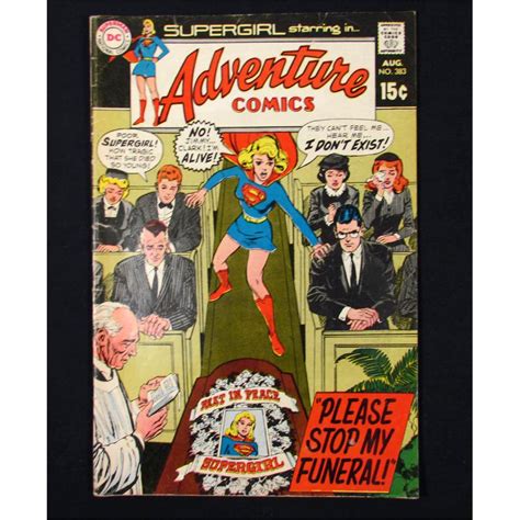 4021 Vintage Supergirl Dc Comic Book 15 Cent Cover 1969