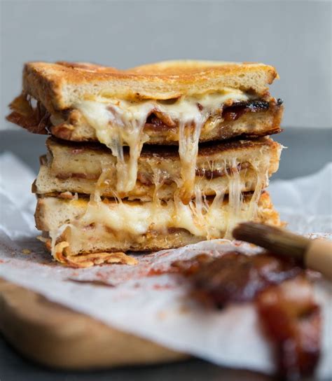 Maple Bacon Grilled Cheese Dont Go Bacon My Heart