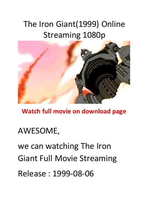 You can use it to streaming on your tv. The iron giant(1999) action comedy movie