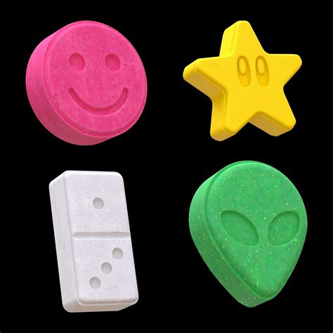 3d Model Ecstasy Pills Vr Ar Low Poly Cgtrader