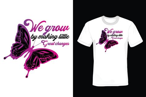 Butterfly T Shirt Design Vintage Typography 8485507 Vector Art At
