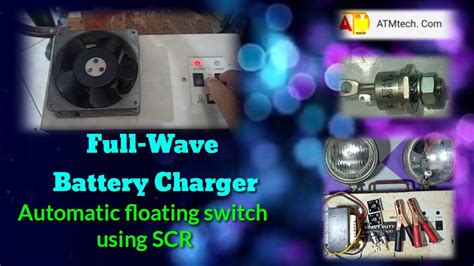 Full Wave Automatic Floating Battery Charger Using Scr Youtube