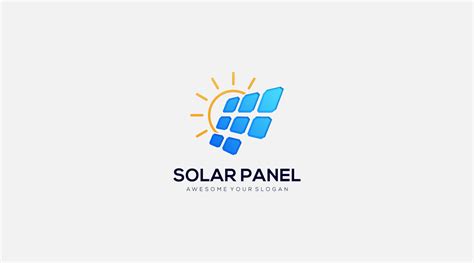 Creative Sun Solar Panel Logo Design Template Vector 15260995 Vector