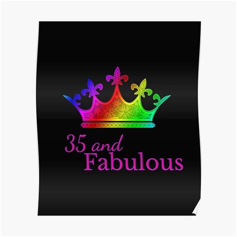 35 And Fabulous Queen 35th Years Old Birthday Celebration Ts