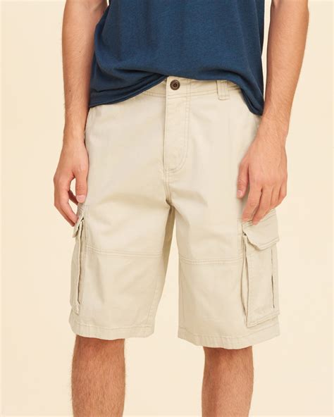 Lyst Hollister Cali Longboard Cargo Fit Shorts In Natural For Men