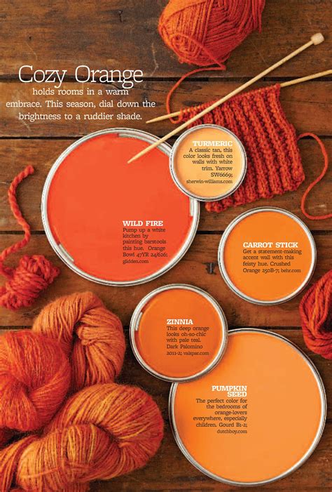 Check out the orange paint colors below for the right paint color for your next project. Better Homes and Gardens - Cozy Orange # ...