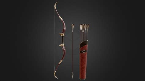 Bow And Arrow Download Free 3d Model By Amatsukast 1ce3388 Sketchfab