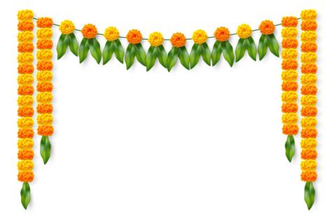 Marigold Garland Illustrations Royalty Free Vector Graphics And Clip Art