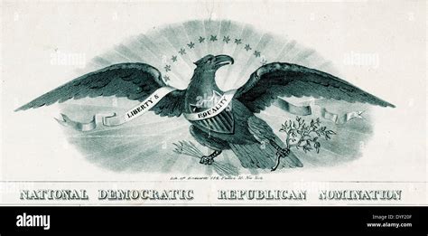 Illustration Of An Eagle From A Political Poster From 1840 For The