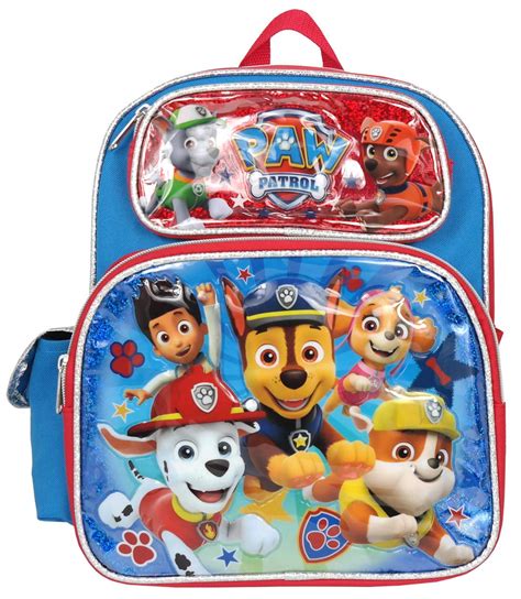 Small Backpack Paw Patrol Team Red 12 School Bag New 009649
