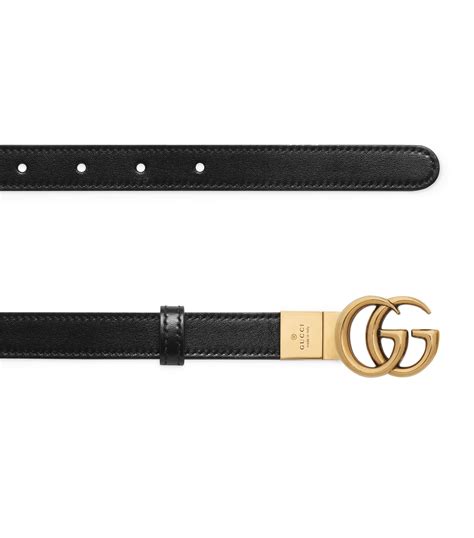 Gucci Reversible Gg Marmont Thin Belt Harrods Ae