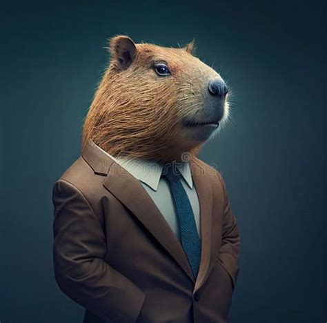 A Brown Bear In A Suit And Tie