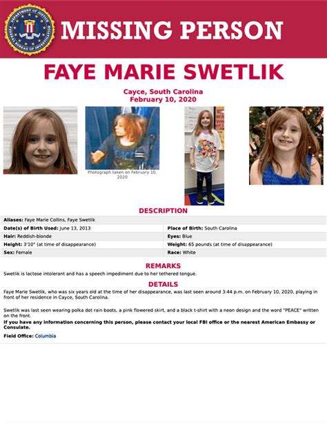 Autopsy For 6 Year Old Faye Marie Swetlik Set For Saturday Wcti