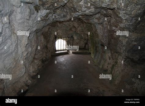 Caves In Gibraltar Stock Photo Alamy