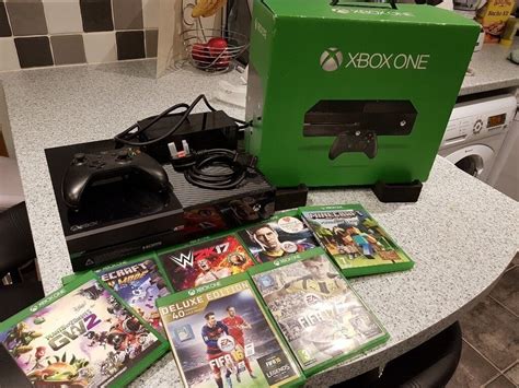 Xbox One 500gb Console With Games Bundle Original Box Very Good