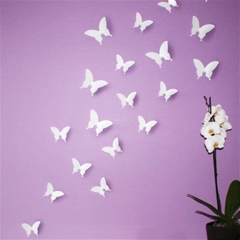 White Butterfly Wall Decor Decor Ideas