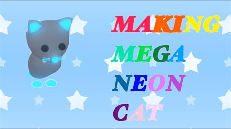 Making A Mega Neon Cat In Adopt Me Ofc Youtube