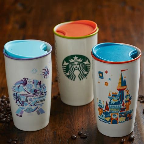 Magic Kingdom Castle Starbucks Ceramic Travel Tumbler Shopdisney