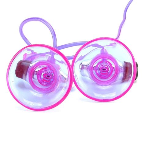 Fetish Fantasy Vibrating Nipple Pumps Purple Breast Play Sucker Vibe Vibrator Ebay