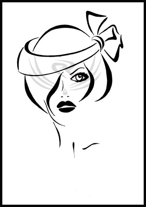 Scegli tra immagini premium su line art woman della migliore qualità. Female hats by ELRO66.deviantart.com on @DeviantArt ...