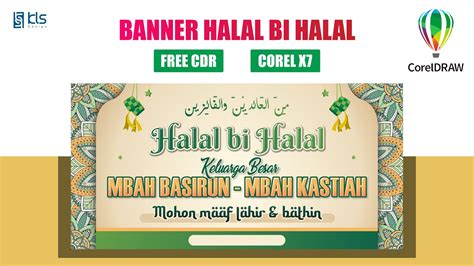 Free CDR Desain Banner Halal Bi Halal Klsdesain YouTube