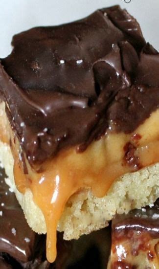 Salted Caramel Cookie Dough Billionaire Bars Say What Desserts