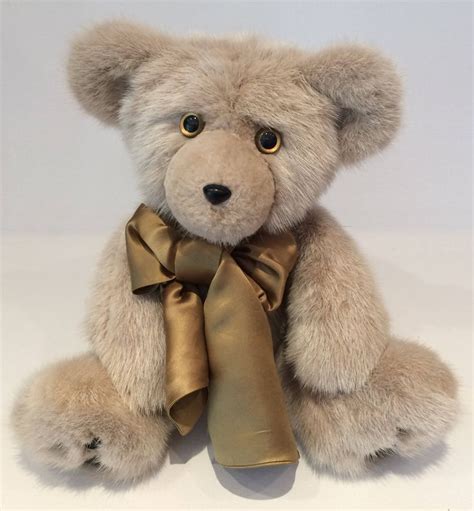 Artist Teddy Bear Mink Teddy Bear Handmade Mink Bear Real Etsy