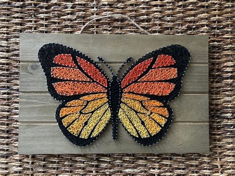 Monarch Butterfly String Art Etsy