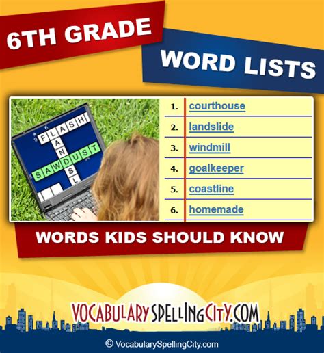 6th Grade Spelling Words