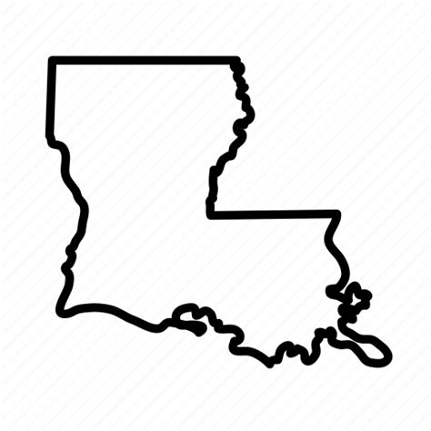 Geography Louisiana Map State Usa Icon Download On Iconfinder