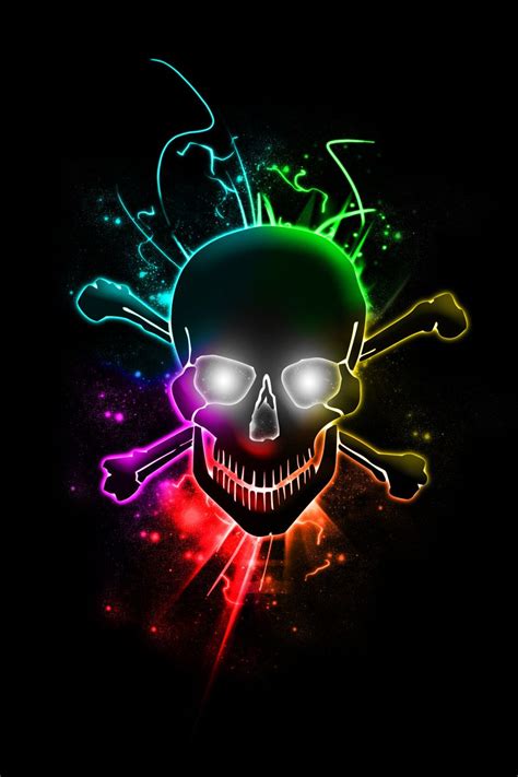 Glowing Skull By Chemikal Graphix On Deviantart Skull Wallpaper