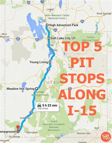 Top 5 Pit Stops Along I 15 The Salt Project Things To Do In Utah