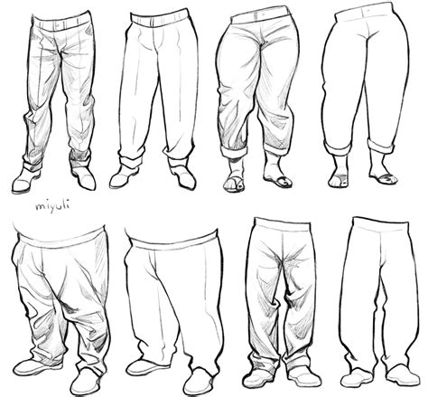 How To Draw Sweatpants From Beginning To End The Whole Process Takes