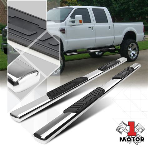 Chrome 6 Oval Side Step Nerf Bar For 99 16 Ford F250 F350 F450 F550 Sd