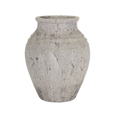 Rich Textured Ceramic Grey Vase 15