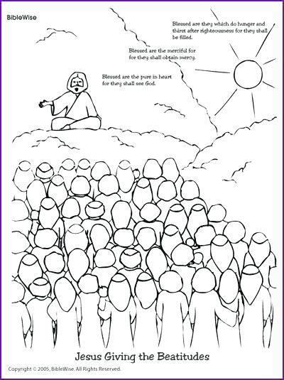Beatitudes Coloring Pages At Free Printable