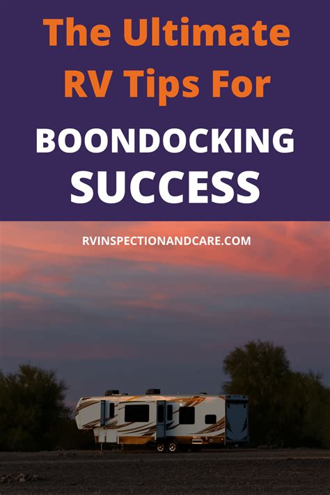 In this article, we're going to cover everything you need to know about rv boondocking. Pin on Boondocking Tips