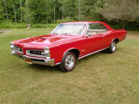 1966 Pontiac Gto 389 4sp Tri Power Red Hardtop