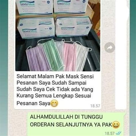 Ready Harga 40.000 per box 1... - Distributor masker sensi